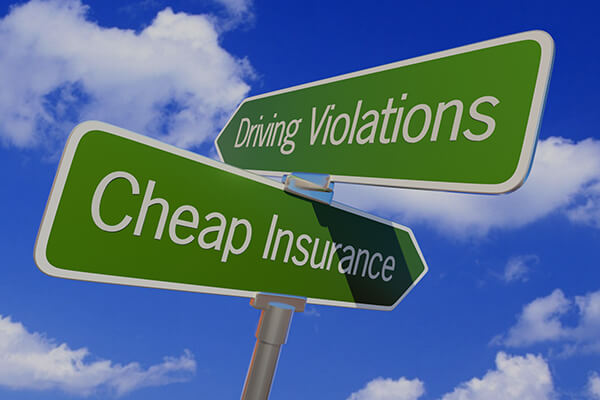 Driving violations increase the cost of car insurance